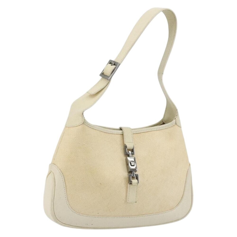 Gucci Vintage Jackie Shoulder Canvas and Leather